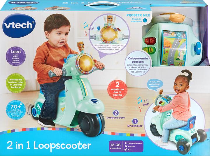 Actual product image VTech Nl 2 In 1 Walking Scooter Blue