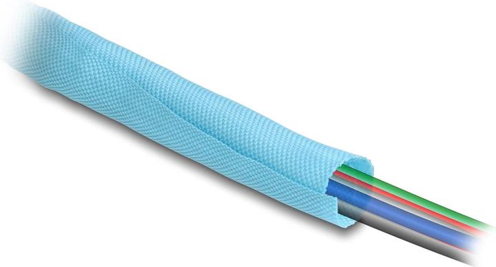 Produktbild Delock Kabelschlauch selbstschliessend 2 m x 19 mm Blau (Kabelschlauch, 200 cm)