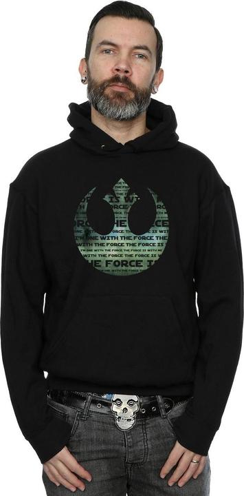 Image du produit Star Wars - Sweat à capuche ROGUE ONE I'M ONE WITH THE FORCE ALLIANCE EMBLEM GREEN - Homme (3XL)