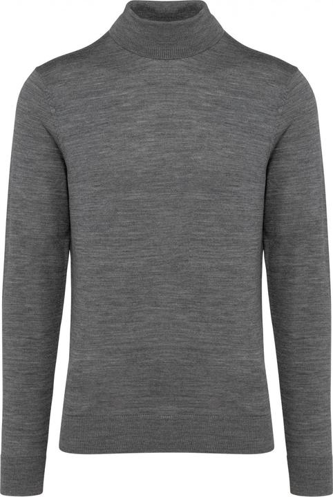 Kariban Merino-Pullover mit Rollkragen