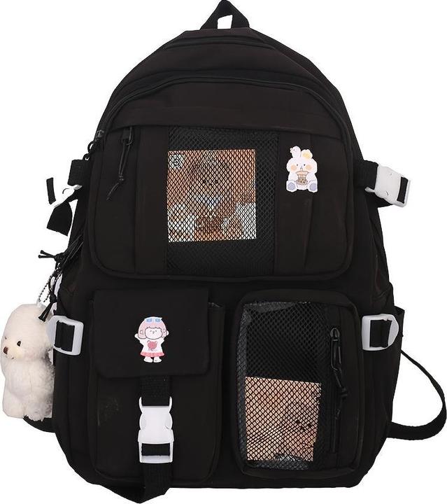 Only-Bags.Store Travel Backpack Multi-Pocket Waterproof College School Bag Transparent Bag