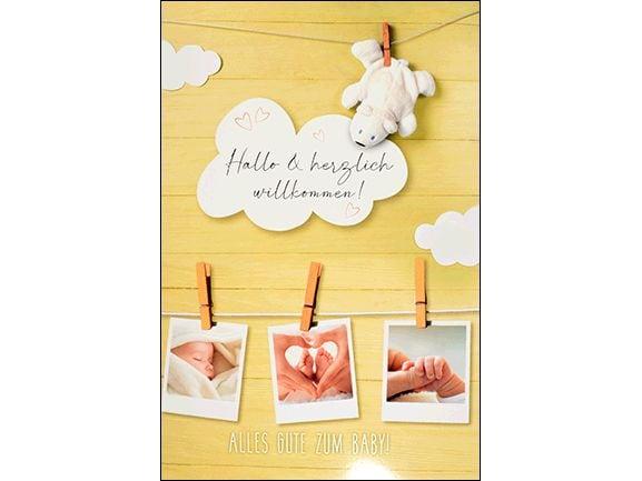 Produktbild ABC Glückwunschkarte Geburt A4 (1 Stk.)