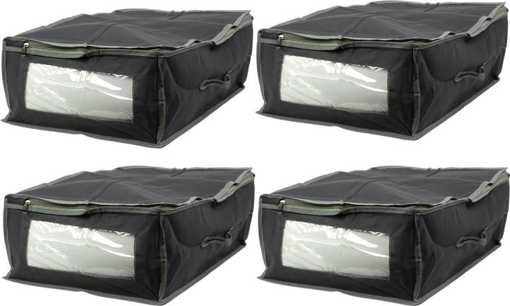 Produktbild Excellent Houseware 4er-Set Unterbettkommode mit Sichtfenster (38 l)