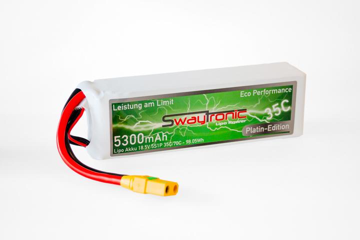 Swaytronic SWAY-Platin Edition 5S 18.5V 5300mAh 35C/70C XT90S (18.50 V, 5300 mAh)