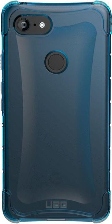 Actual product image UAG Plyo Case blue transparent