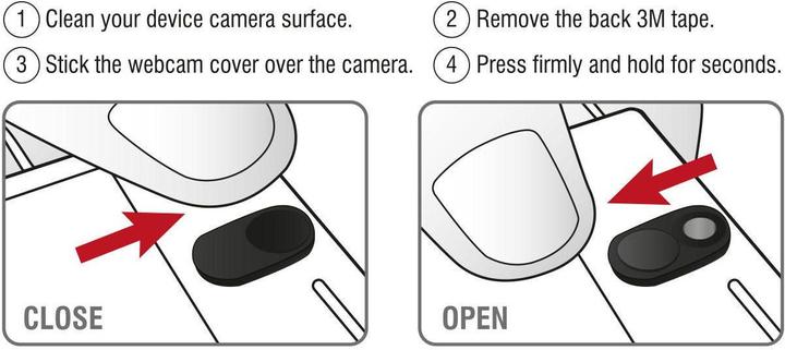 Actual product image Delock Webcam Cover (3er Set)