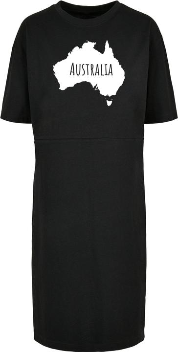 Merchcode Ladies Australia X Organic Oversized Slit Tee Dress - 117385