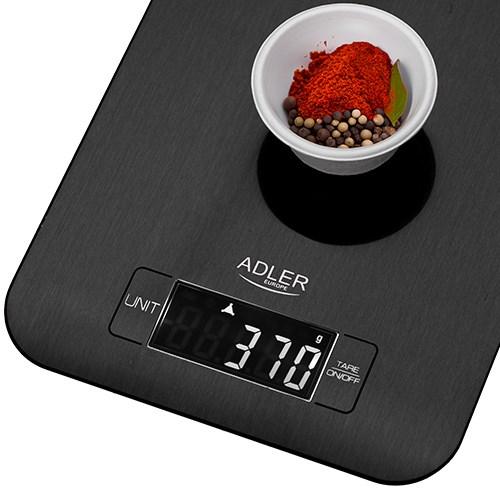 Produktbild Adler Küchenwaage Kitchen Scale | AD 3183b | Teilung 1 g | Schwarz