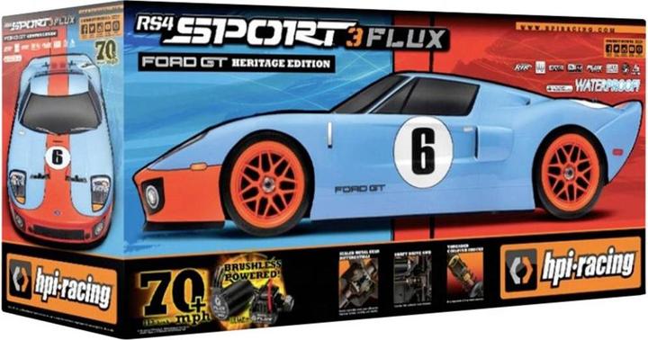 Image du produit HPI 110 Electric RS4 Sport Flux Ford GT Heritage Edition RtR (RTR Prêt à fonctionner)