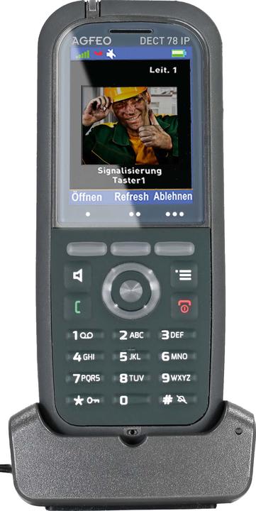 Actual product image Agfeo DECT 78 IP - IP Phone - Gray - Wireless Handset - Desktop/Bank - IP65 - 249