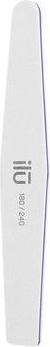 Actual product image Tools for Beauty T4B ILU Professional Double Sided Buffer Nail File Trapeze 180/240 for Natural Acrylic Gel Nails