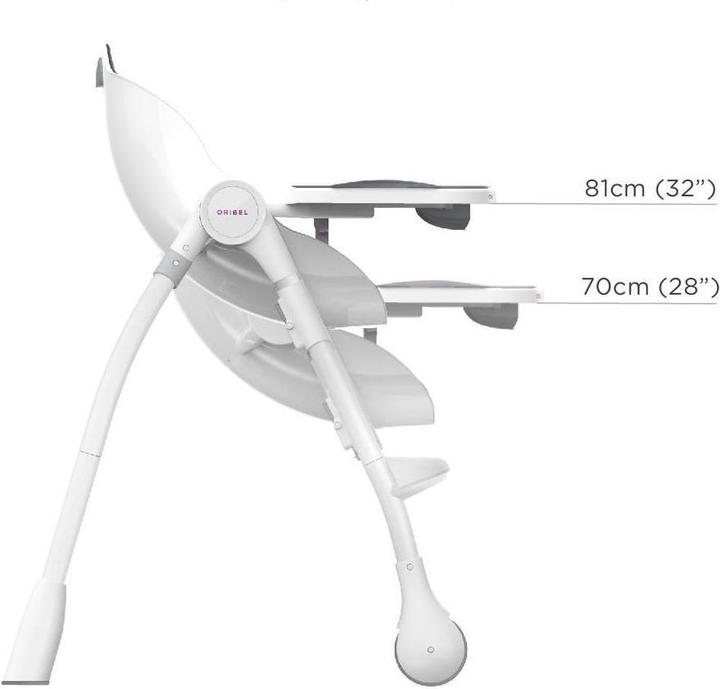 Actual product image Oribel Cocoon High Chair - Slate (Highchair)