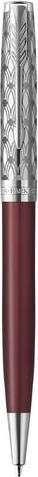 Actual product image Parker Ballpoint pen Sonnet Premium Metal & C.C. sw M (Stainless steel, Red, 1 x)