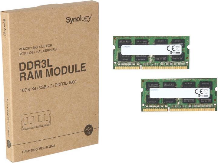 Immagine prodotto Synology RAM1600DDR3L-8GBX2 (2 x 8GB, 1600 MHz, DDR3L-RAM, SO-DIMM)