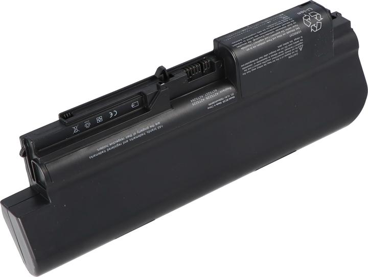 Actual product image AccuCell Battery suitable for IBM/Lenovo ThinkPad R400 series, Li-Ion, 10.8V, 7800mAh, 84.2Wh, black (7800 mAh)