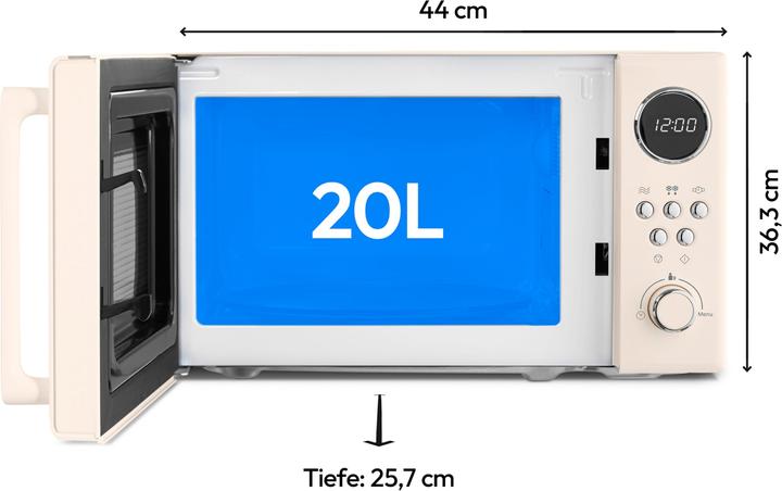 Produktbild Medion Retro-Mikrowelle MD 15000 (20 l)