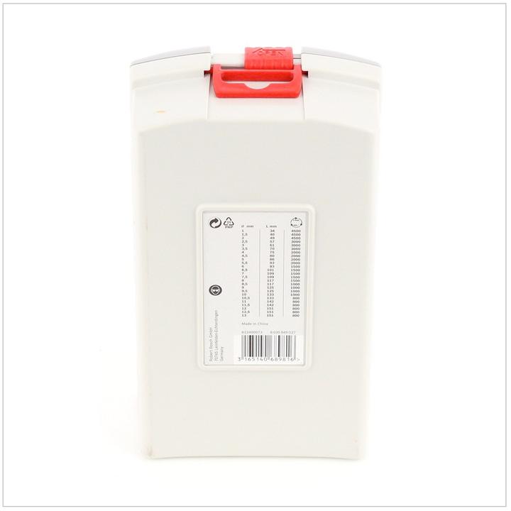 Productafbeelding Bosch Professional Zubehör Pro Box boorset HSS-G, DIN 338, 135˚ (6 mm, 12 mm, 1 mm, 6,5 mm, 5,5 mm, 10 mm, 10,5 mm, 12,5 mm, 1,5 mm, 7 mm, 11 mm, 3 mm, 5 mm, 8,5 mm, 11,5 mm, 8 mm, 2,5 mm, 9 mm, 3,5 mm, 4,5 mm, 2 mm, 7,5 mm, 13 mm, 9,5 mm, 4 mm)