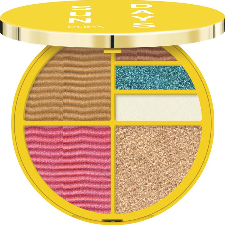 Image du produit Pupa Milano Sun Day Face & Eyes Palette Waterproof Sunrise (001 Soleil levant)