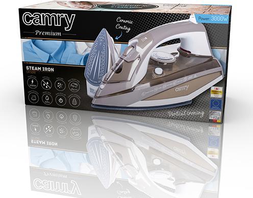 Actual product image Camry CR 5018 Steam Iron Ceramic Ultra Glide Sole Plate (3000 W)