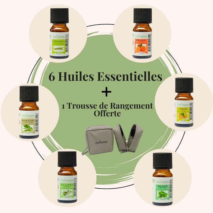 Produktbild Zen Arôme Raumduft Set mit Etui - 6 Duftöle ätherische Aromaöle No.39