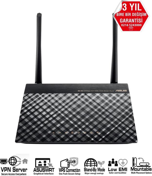 Actual product image ASUS DSL-N16 Wireless Router