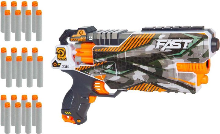 Immagine prodotto Toi-Toys Foam Strikex Elektrische Schiesspistole Shockwave mit 24 Schaumstoffpfeilen