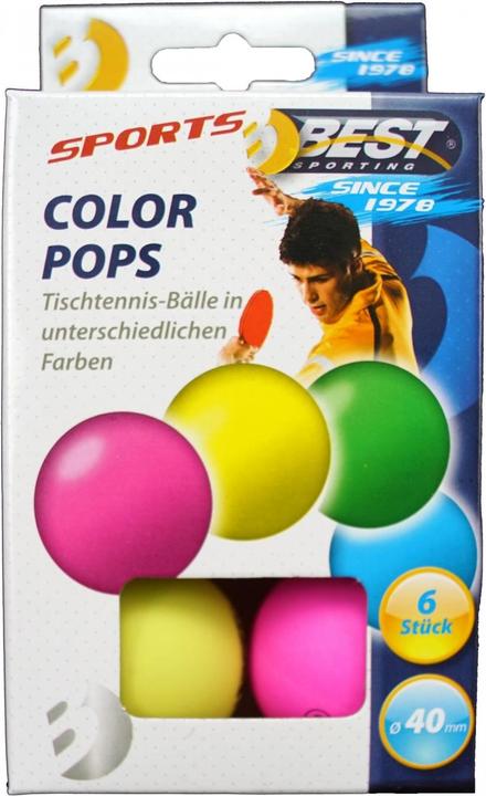 Best Sporting Tisch Tennis-Bälle Colour Pops (6 Stk.)