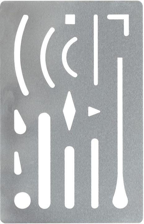 Actual product image Aristo Eraser stencil, 9x6 cm
