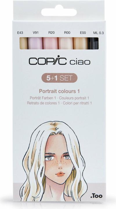 Actual product image Copic Skin tones (Grey, 3 mm, 6 x)