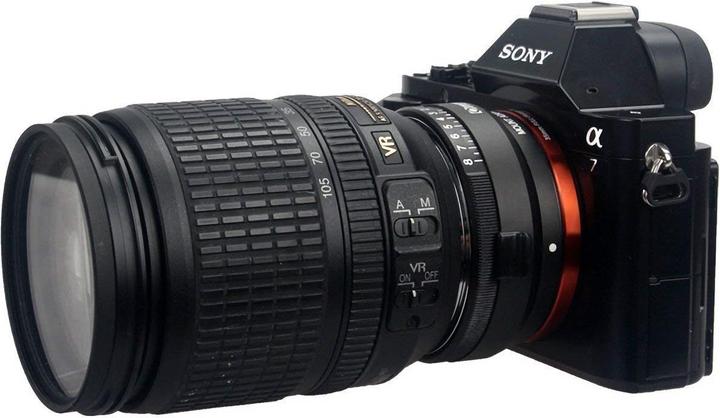 Actual product image Commlite Adapter Nikon F lenses to Sony E (Standard, Nikon F)