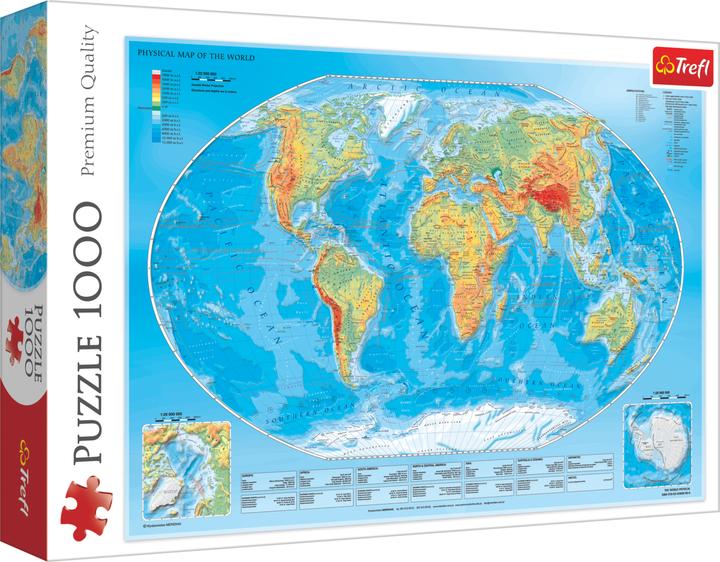 Produktbild Trefl Puzzle Weltkarte 1000 Teile (1000 Teile)