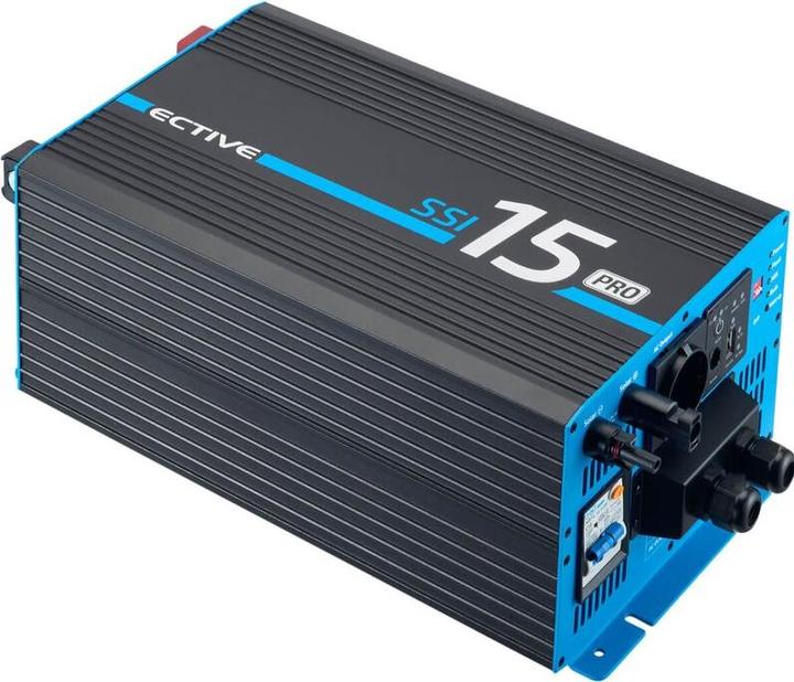 Immagine prodotto Ective Inverter SSI 15 PRO 1500W/12V 4in1 ad onda sinusoidale con circuito di priorità di rete