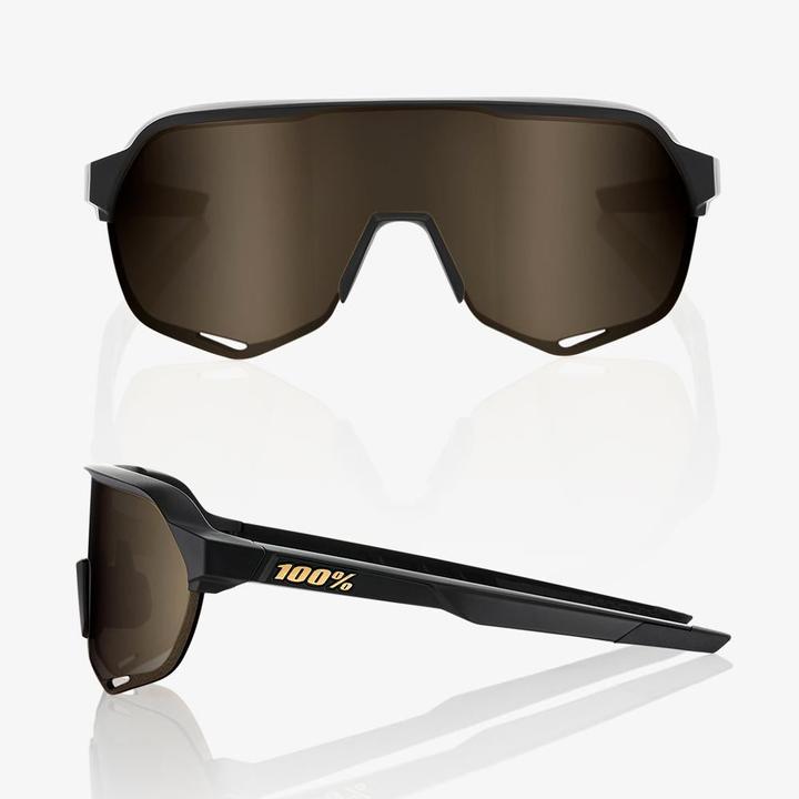 Produktbild 100% S2 Matte Black Soft Gold Mirror Lens (Schwarz matt, Gold)