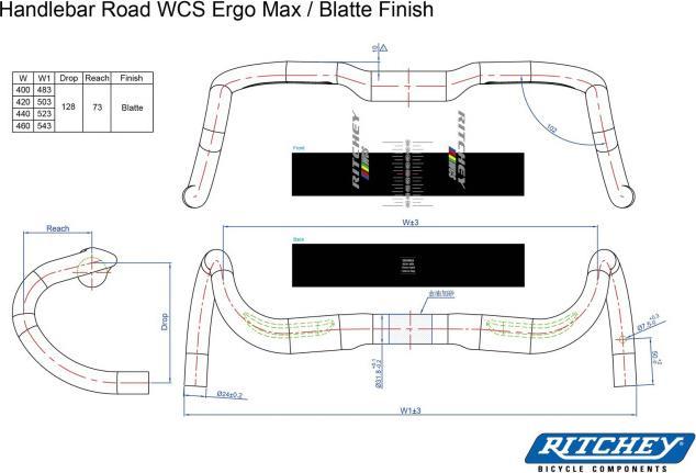 Produktbild Ritchey WCS Ergo Max Di2 Road (31.80 mm)