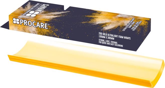 Actual product image Procare Premium U-Lite Foam Wraps 100 x 300 mm gold