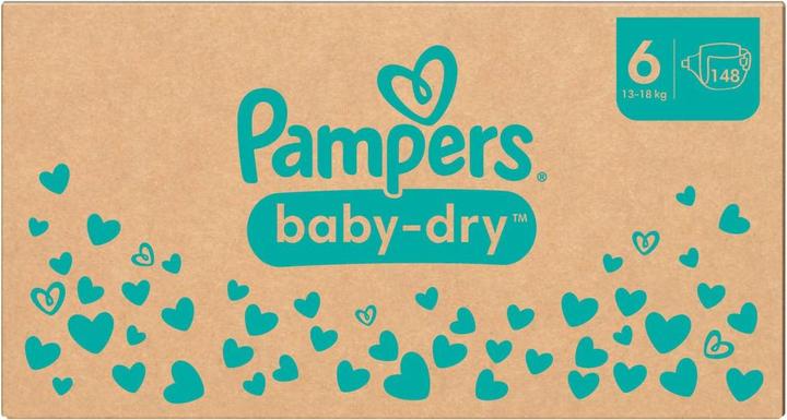 Actual product image Pampers Baby-Dry (Size 6, Monthly box, 148 Piece)
