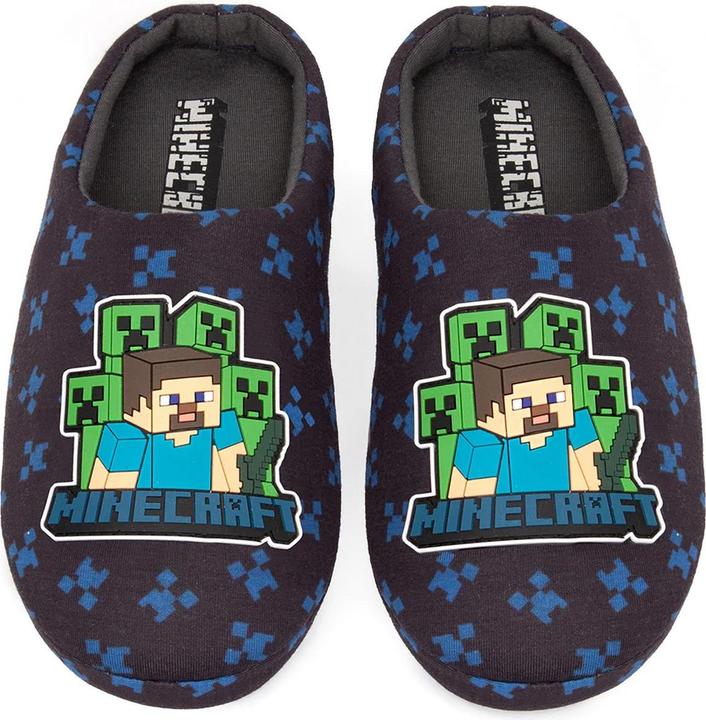 Actual product image Minecraft Boys Creeper Slippers (31)