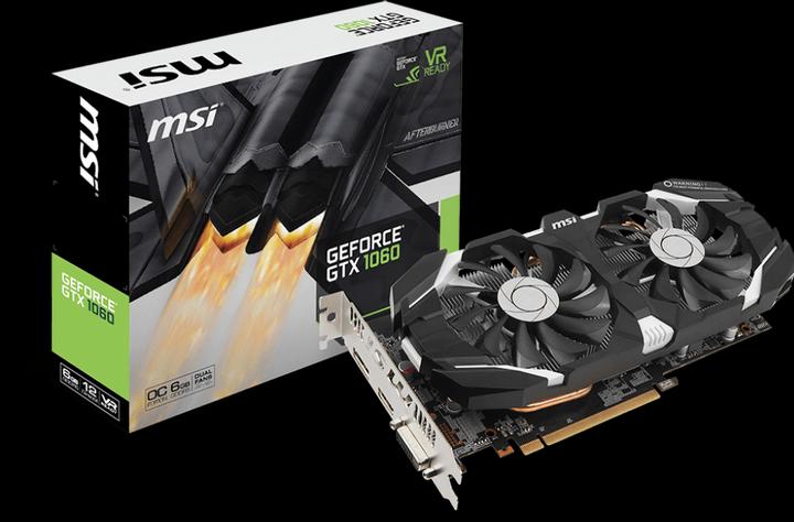 Actual product image MSI GeForce GTX 1060 6GT OC (6 GB)