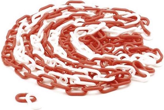 Velleman CHAINE ROUGE/BLANC - 5 m