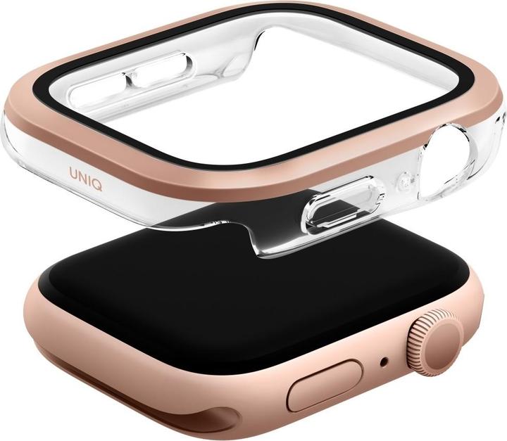 Produktbild Uniq Voute Tempered Glass Case for Apple Watch 10 46mm - Rose Gold
