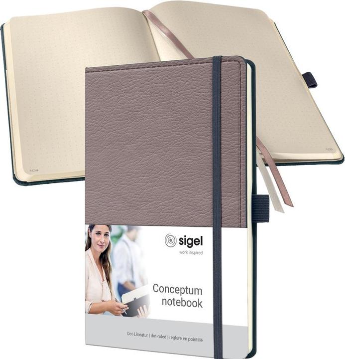 Actual product image Sigel Notebook Conceptum Hardcover - Design Casual (135 x 203 mm, Dotted, Hardcover)