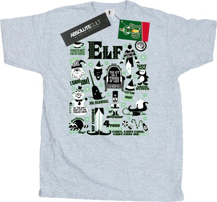 Elf Infographic Poster TShirt (XXL)