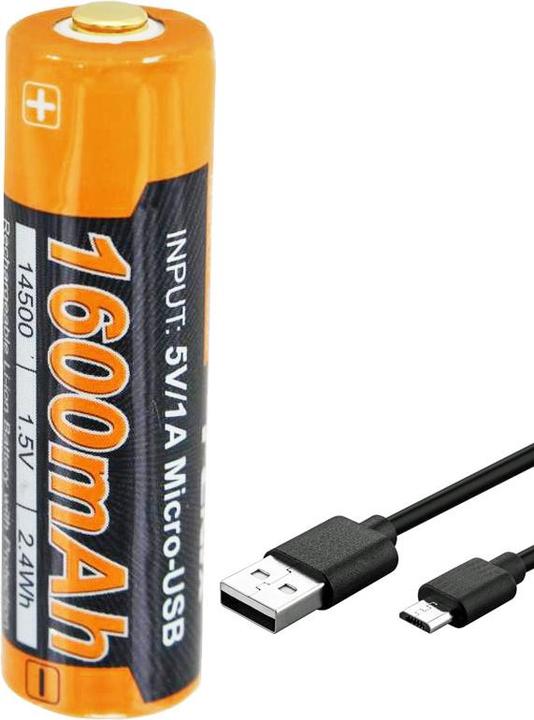 Actual product image AccuCell Akku Mignon AA LR6, mehrfach geschützt mit USB Ladekabel (1 pcs., AA, 1600 mAh)