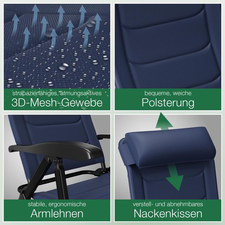 Image du produit Aktivshop Klappstuhl aktiv Camping mit Beinauflage