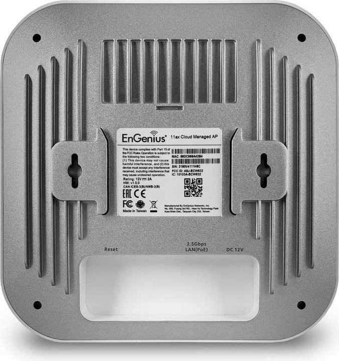 Produktbild EnGenius cloud managed ap indoor dual band 11ax gbe poe+ 3dbi scanning radio ecw220s (1200 Mbit/s)