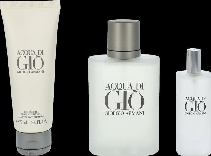 Immagine prodotto Giorgio Armani Acqua Di Giò Eau de Toilette 100ml + 15ml + Gel doccia 75ml (Set profumo)