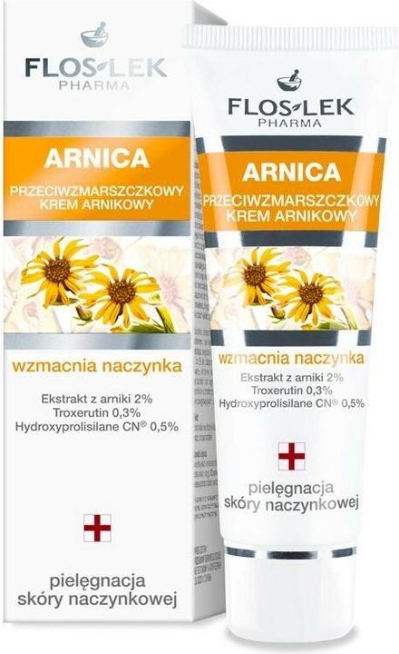 Floslek FLOSLEK Arnica Crema Antirughe krem przeciwzmarszczkowy do skóry naczynkowej 50ml (50 ml, Giorno + Notte)