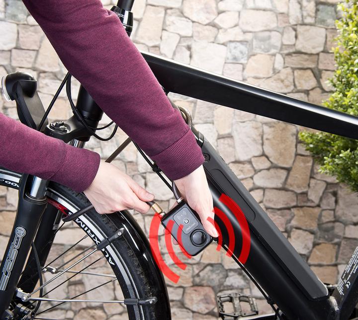 Image du produit Semptec Antivol à câble commandé par app, Bluetooth, alarme pour vélo, porte, etc.