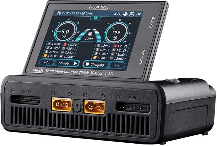 Actual product image Toolkitrc Dual charger M8D 1600W DC, 1-8S