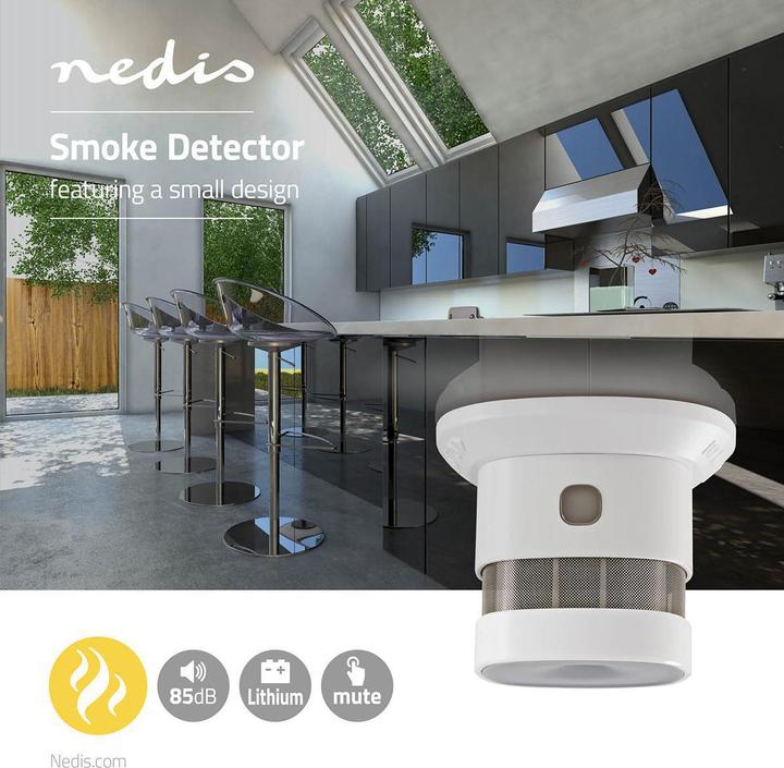 Actual product image Nedis Smoke detector | Battery operated | Battery life up to